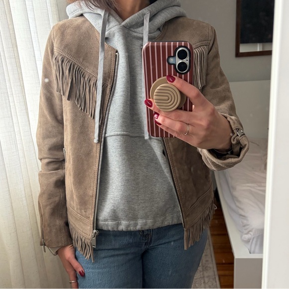 Mango Suede Fringe Jacket - Picture 8 of 8